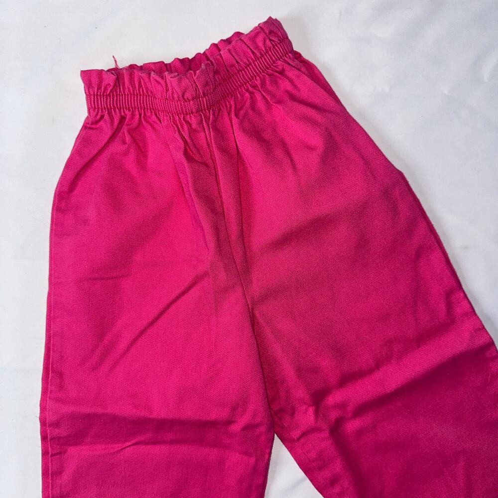 NWOT Vintage Health-tex Single Stitch Pink Paperbag Pants Sz 4T